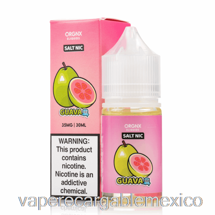 Vape Recargable Sales De Hielo De Guayaba - E-líquido Orgnx - 30ml 35mg